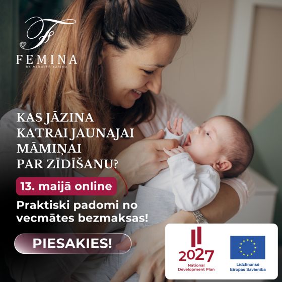 Bezmaksas Online krūtszīdīšanas lekcija